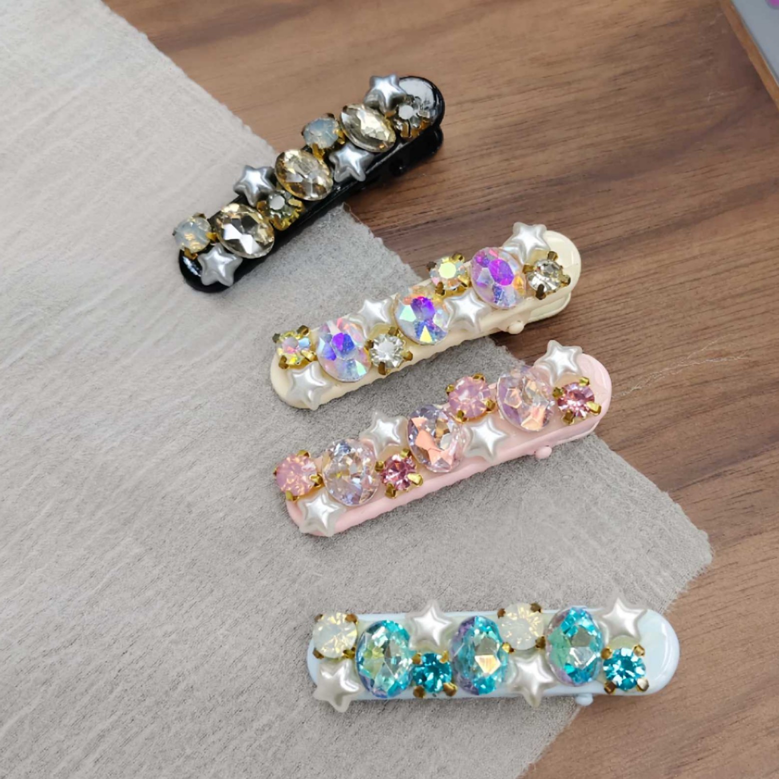 Accessories Brand For Women - Ladies' Hair Clip Korean Sparkling Rhinestone