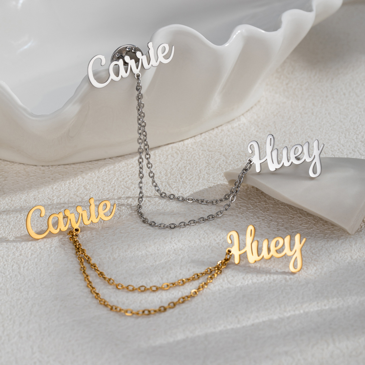Women Accessories Business - Fashion 2 Names DIY Customized Pins