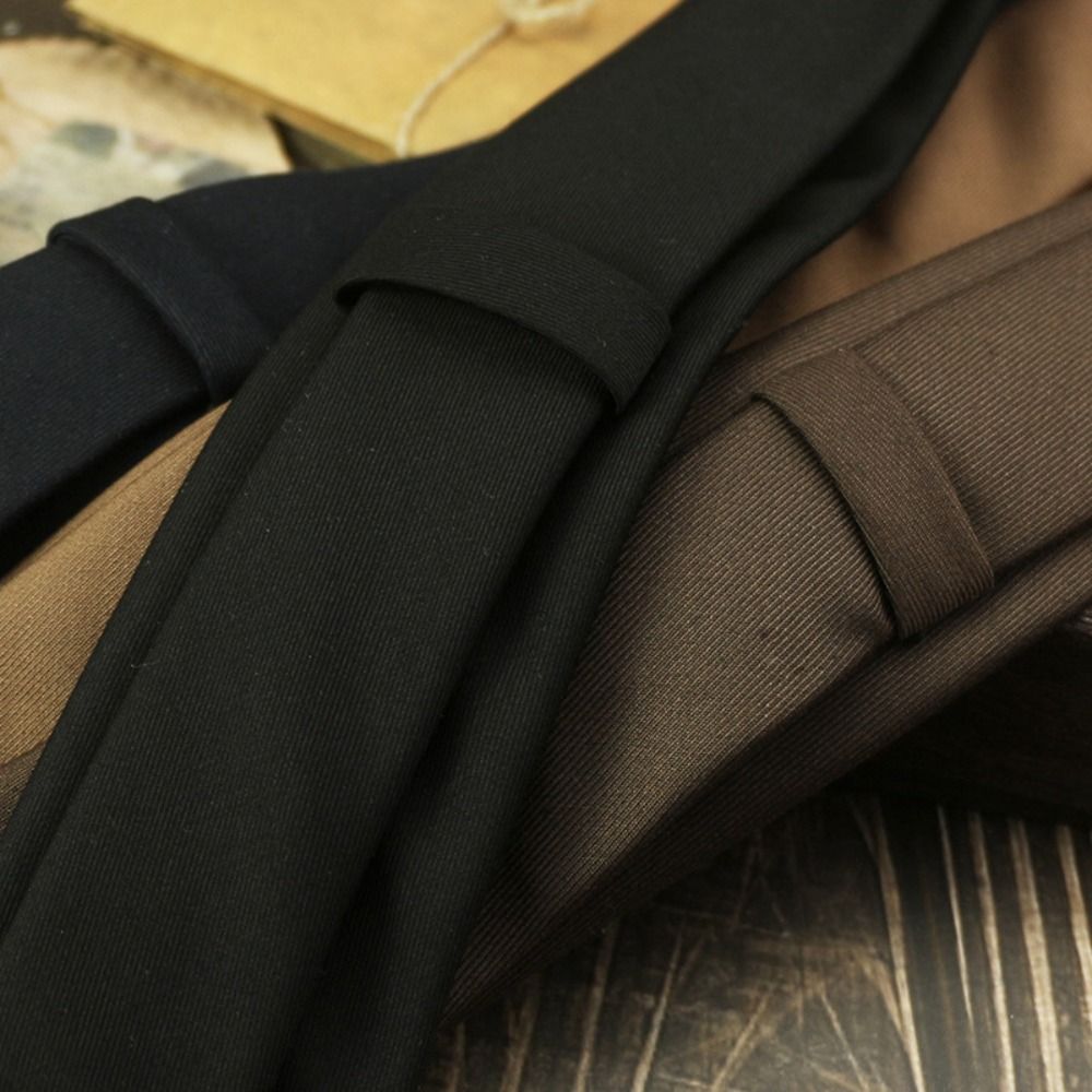 Solid Color Neck Tie Adjustabl - đánh giá và giá Women Accessories Business