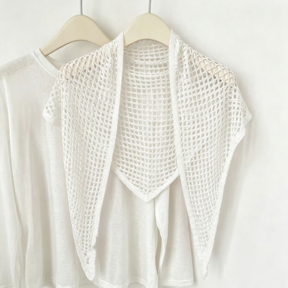 Elegant Solid Color Triangular - đánh giá và giá Women'S Korean Accessories