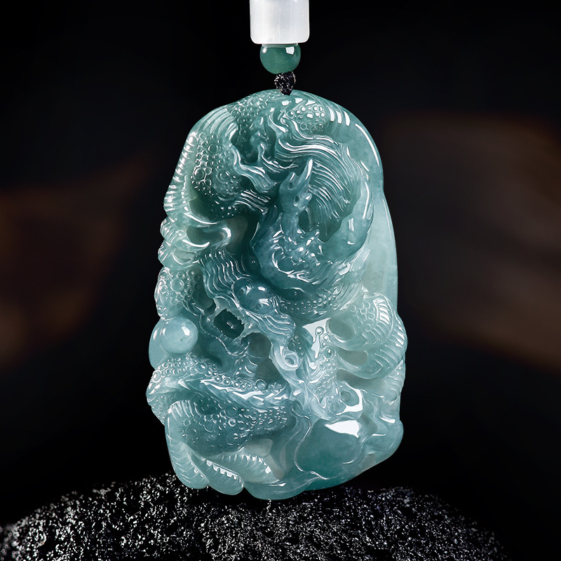 Natural Burmese Jadeite Dragon - đánh giá và giá Accessories Woman
