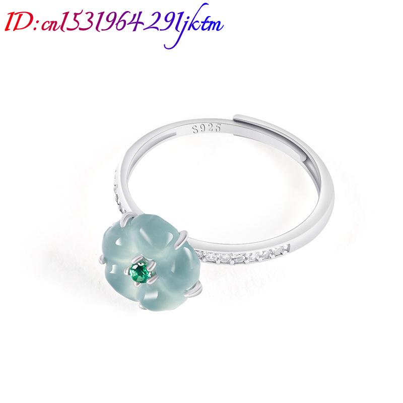 Blue Burmese Jadeite Flower Ri - đánh giá và giá Accessories Woman