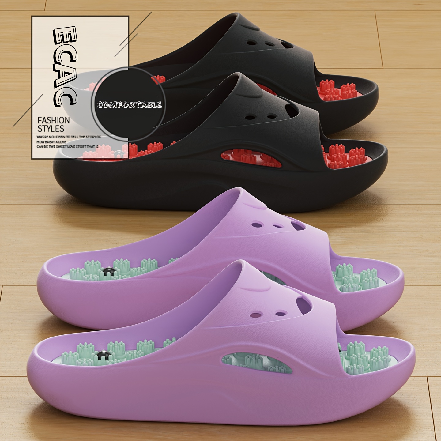 Women Men EVA Massage Slippers - đánh giá và giá Women'S Shoes And Accessories