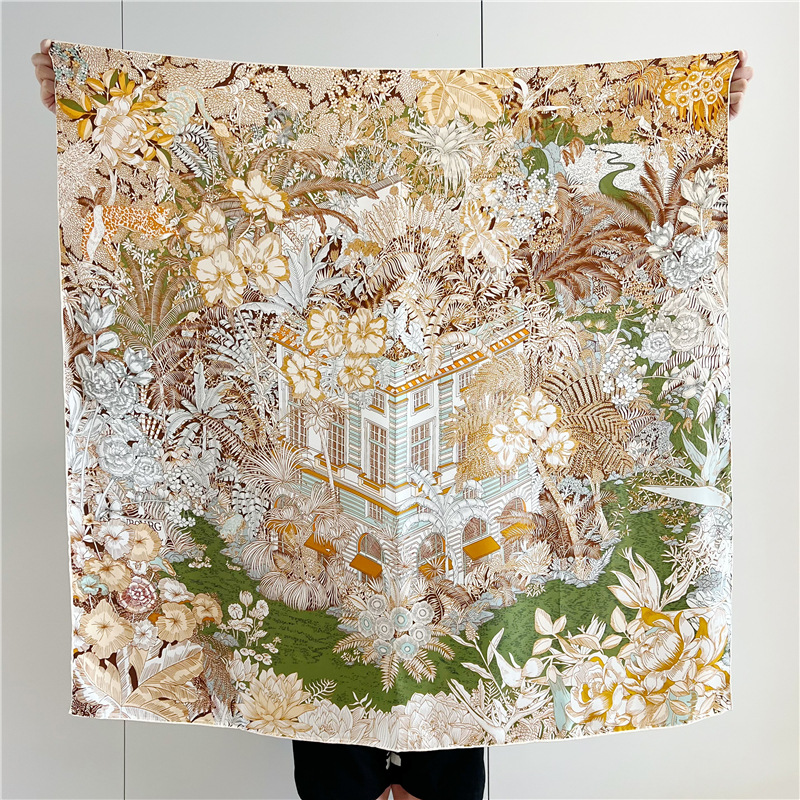 Satin Silk Scarf 110cm Brand M - đánh giá và giá Accessories Brand For Women