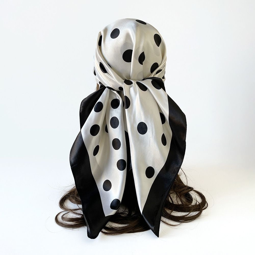 Retro Printed Dot Print Scarf  - đánh giá và giá Women'S Korean Accessories
