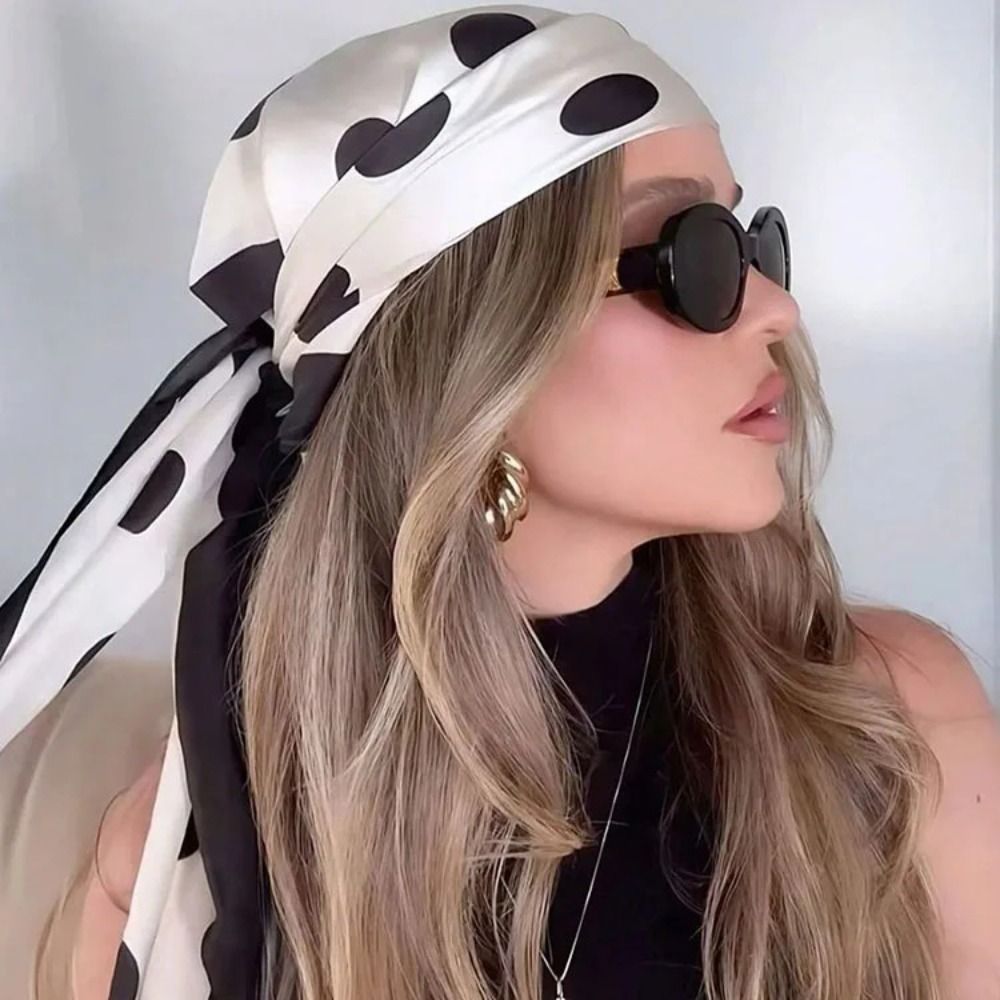 Retro Printed Dot Print Scarf  - đánh giá và giá Women'S Korean Accessories