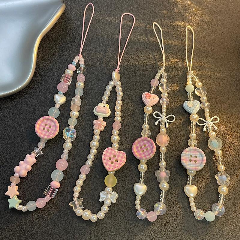 Cute Korean Pink Button 3D Bea - đánh giá và giá Women'S Korean Accessories
