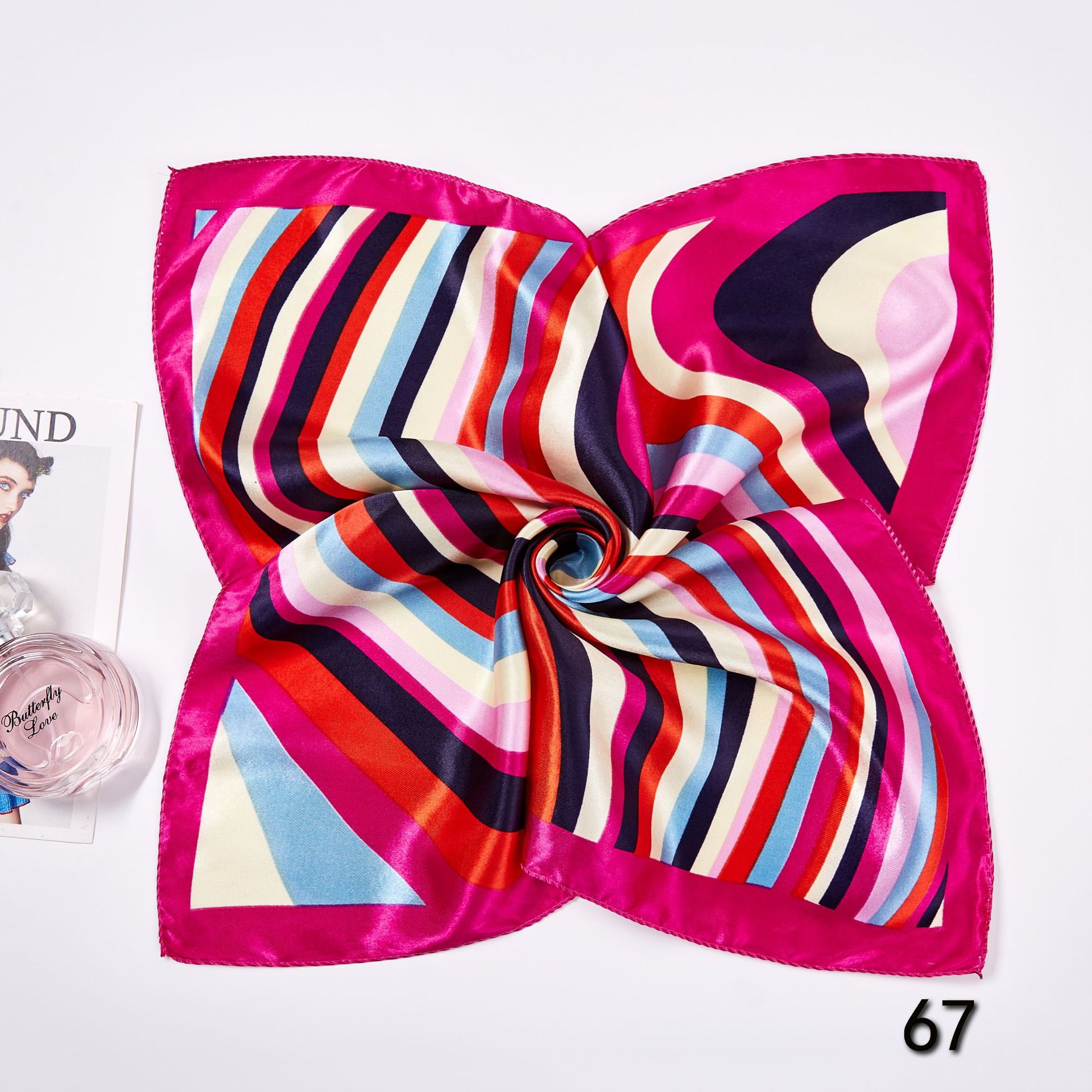 50*50cm Square Silk Scarves Sc - đánh giá và giá Women Accessories Business