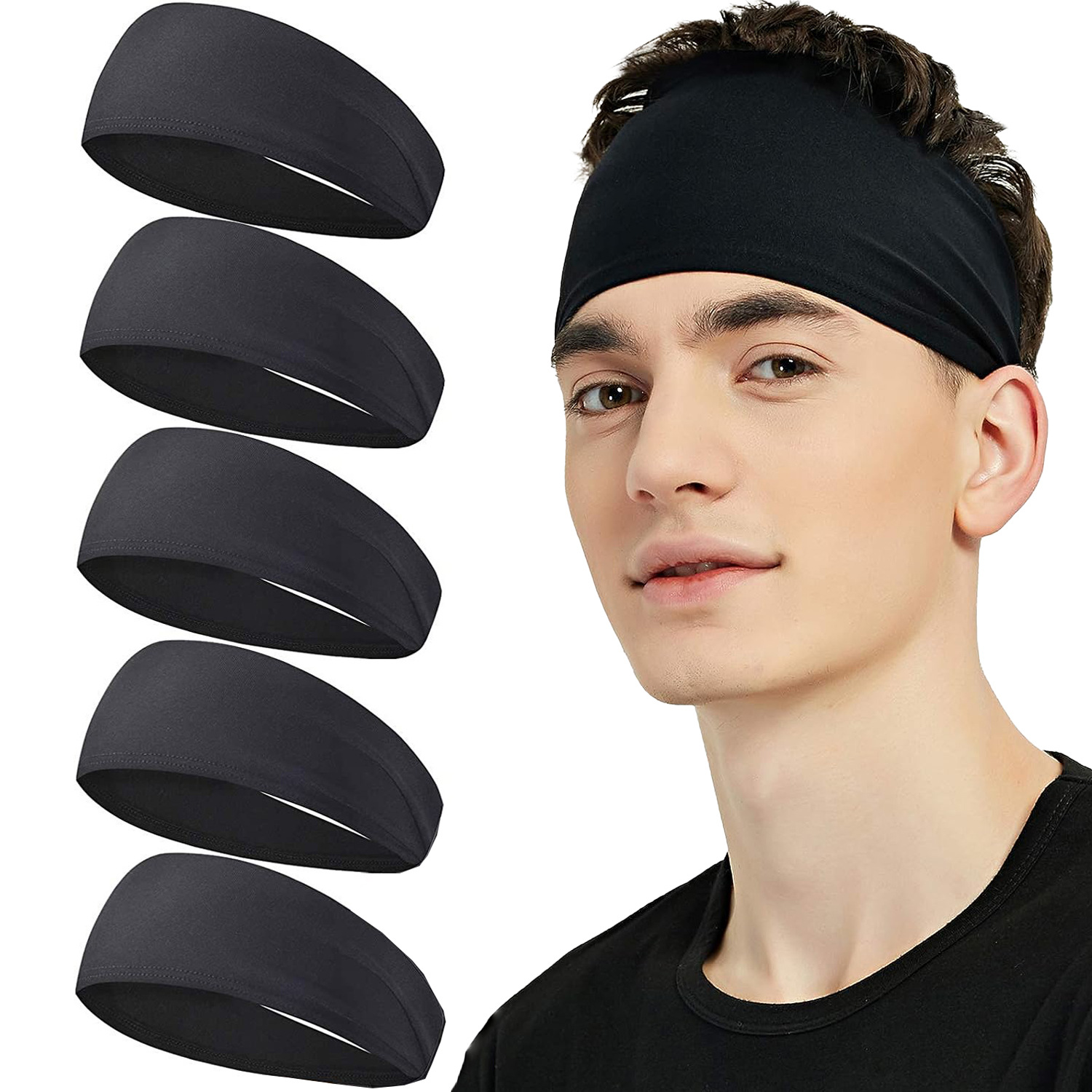 Sweatband for Men Women Elasti - đánh giá và giá Women'S Yoga Accessories