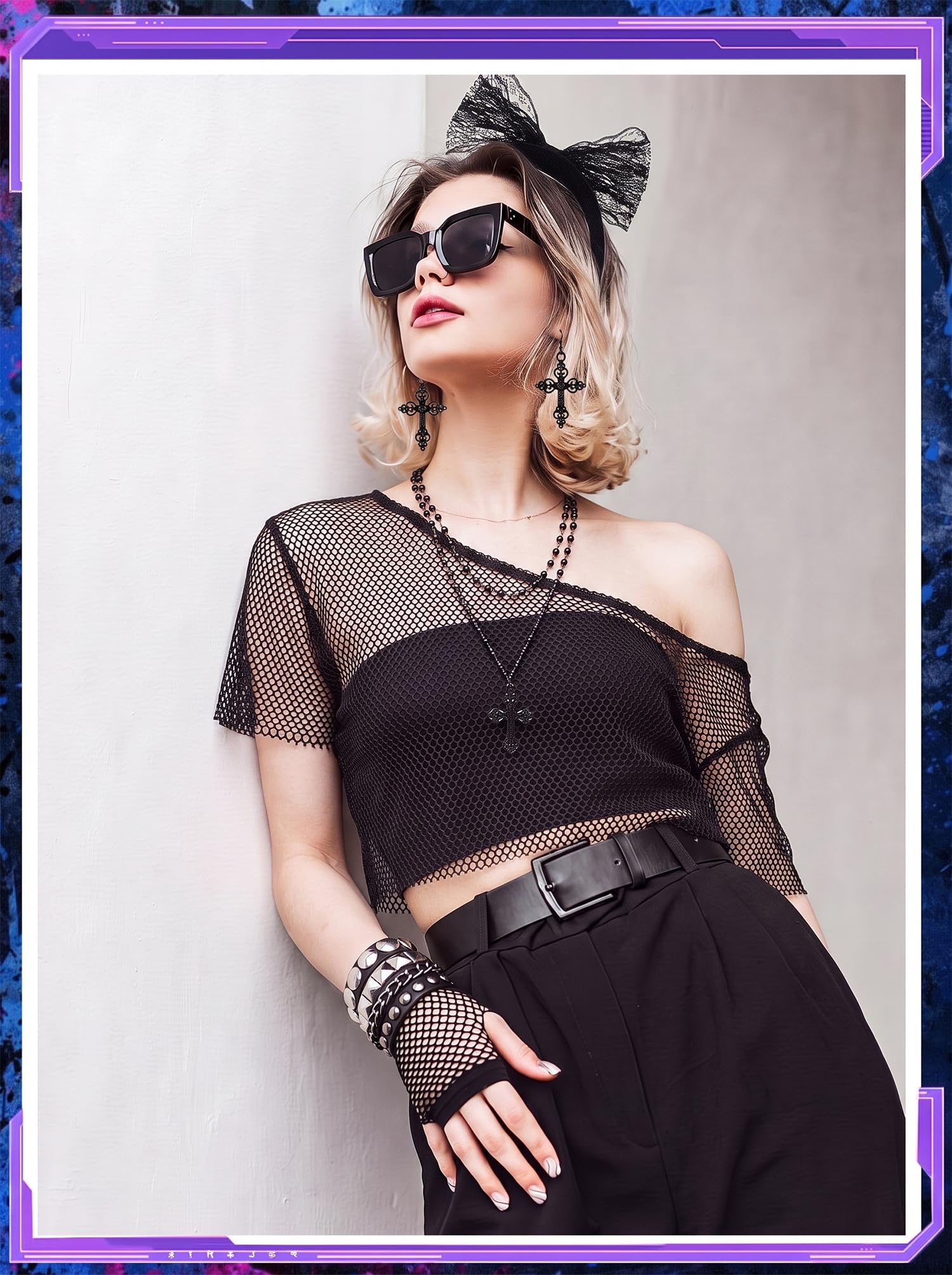 8 Pcs 80s Outfit for Women 80s - đánh giá và giá Women'S Accessories In The 80S