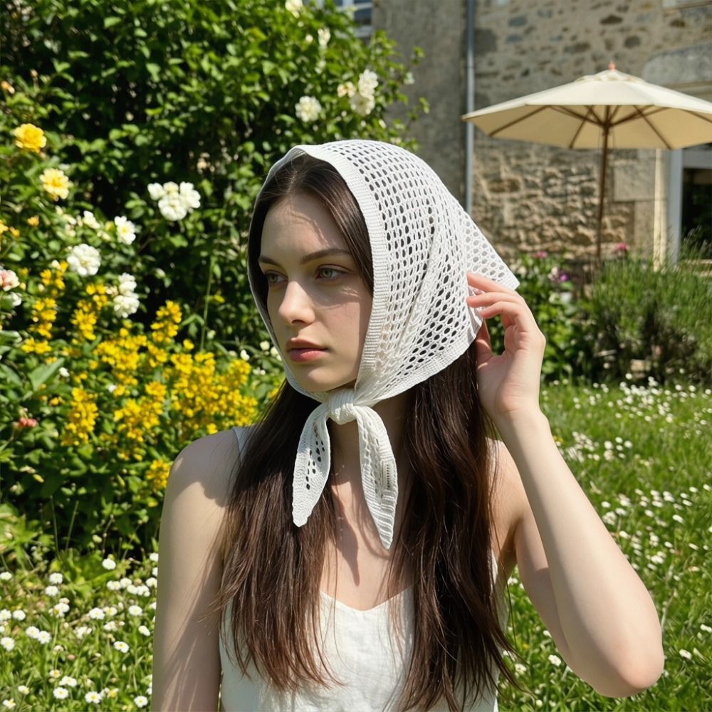 Solid Color Triangular Shawl Y - đánh giá và giá Women'S Korean Accessories