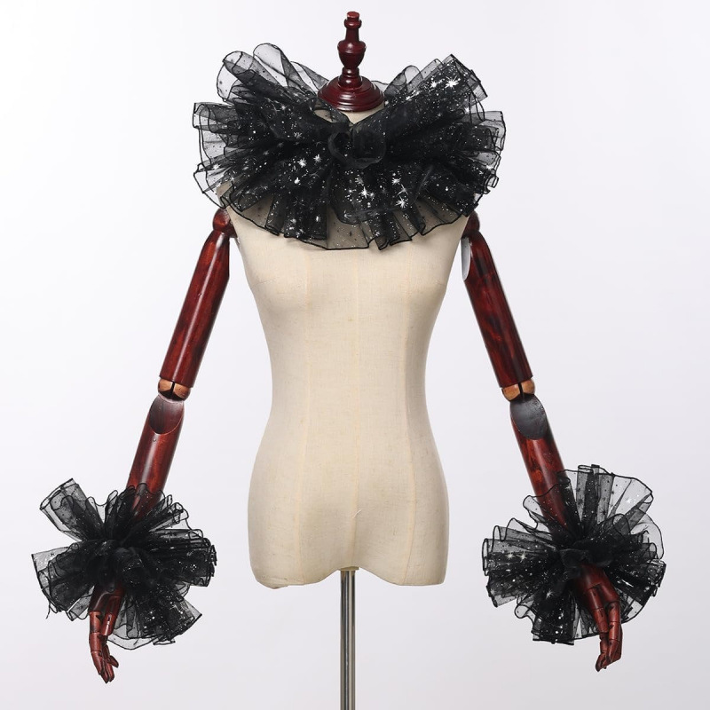 Jester Ruffled Collar Neck Ruf - đánh giá và giá Women'S Accessories For Neck