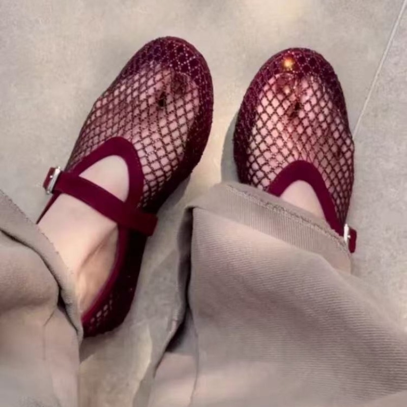 Hollow Rhinestone Baotou Sanda - đánh giá và giá Women'S Shoes And Accessories