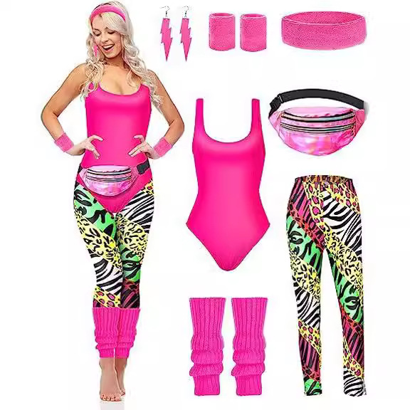 1980s Party Costume Women Spor - đánh giá và giá Women'S Accessories In The 80S