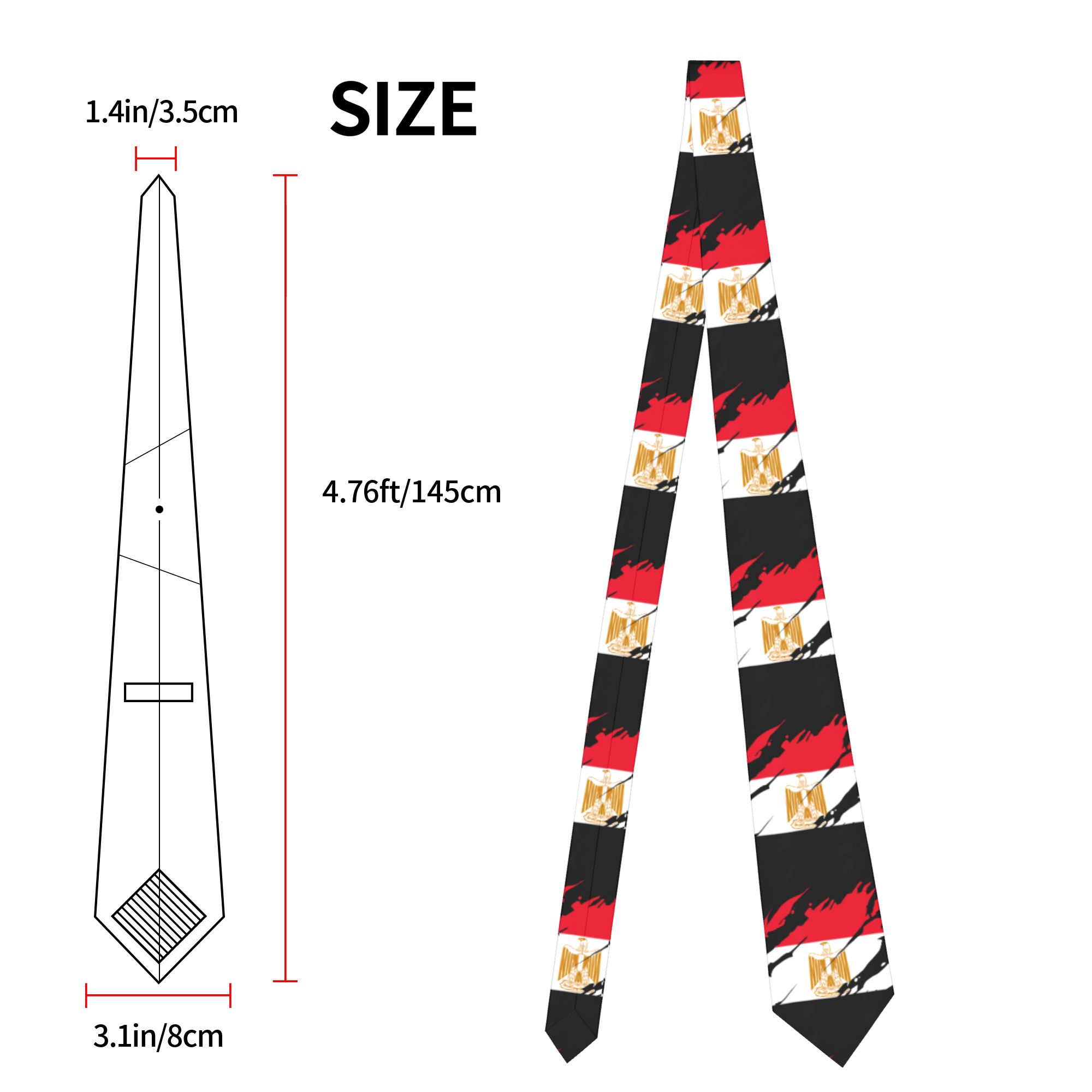 Egypt Egyptian Flag Necktie Un - đánh giá và giá Women Accessories Egypt